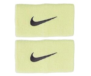 Nike Doublewide Wristbands 2.0 Muñequeras de tenis de esponja Luminous Green