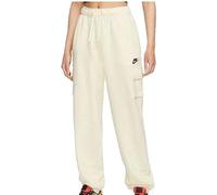 NIKE DQ5196-010 W NSW Club FLC MR Pant Cargo Pants Mujer Blanco Negro Tamaño S-T
