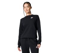 NIKE DQ5473-010 W NSW Club FLC Crew STD Sweatshirt Mujer Blanco Negro Tamaño L