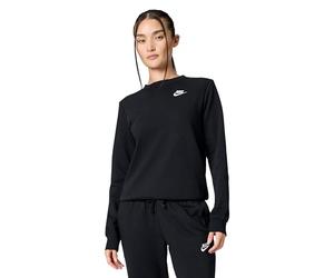 Nike DQ5473-010 W NSW Club FLC Crew STD Sweatshirt Mujer Blanco Negro Tamaño L