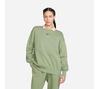 Nike DQ5733-386 W NSW PHNX FLC OS Crew Sweatshirt Mujer Oil Green/Black Tamaño XL-S