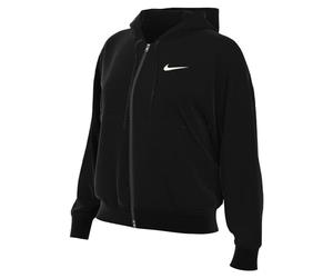 NIKE DQ5758-010 W NSW PHNX FLC FZ OS Hoodie Sweatshirt Women's Black/Sail L