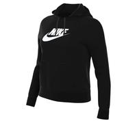 NIKE DQ5775-010 W NSW Club FLC GX STD PO HDY Sweatshirt Mujer Blanco Negro Tamaño L-S