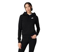 NIKE DQ5793-010 W NSW Club FLC STD PO HDY Sweatshirt Mujer Blanco Negro Tamaño L