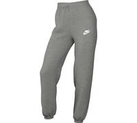 Nike DQ5800-063 W NSW Club FLC MR OS Pant Pants Mujer DK Grey Heather/White Tamaño S-S
