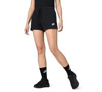 NIKE DQ5802-010 W NSW Club FLC MR Short Shorts Mujer Blanco Negro Tamaño M-T