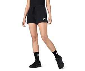 NIKE DQ5802-010 W NSW Club FLC MR Short Shorts Mujer Blanco Negro Tamaño S