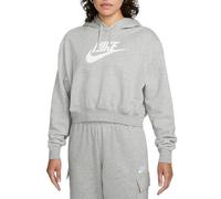 Nike DQ5850-063 W NSW Club FLC GX Crop HDY Sweatshirt Mujer DK Grey Heather/(White) Tamaño L