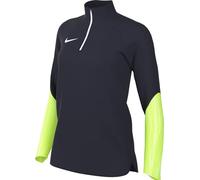 NIKE DR2296-452 W NK DF STRK23 DRIL TOP Jacket Mujer OBSIDIAN/VOLT/BARELY VOLT/WHITE Tamaño S