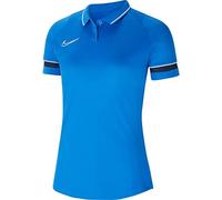 Nike, Dri-Fit Academy, Camisa Polo, Azul Royal/Blanco/Obsidiana/Blanco, L, Mujer