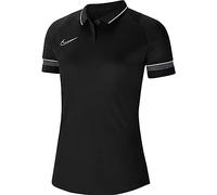 NIKE, Dri-Fit Academy, Camisa Polo, Negro/Blanco/Antracita/Blanco, XL, Mujer