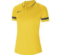Nike, Dri-Fit Academy, Camisa Polo, Tour Amarillo/Negro/Antracita/Negro, XS, Mujer