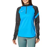 Nike, Dri-Fit Academy Pro, Jersey De Manga Larga con Cremallera, Foto Azul/Antracita/Foto Azul/Blanco, S, Mujer