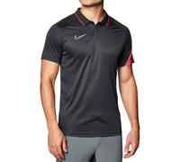 Nike Dri-Fit Academy Short Sleeve Polo, Hombre, Anthracite/Bright Crimson/White, M