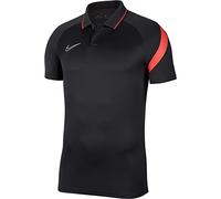 Nike Dri-Fit Academy Short Sleeve Polo, Hombre, Anthracite/Bright Crimson/White, S