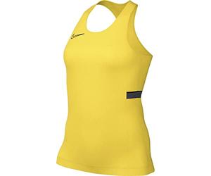 Nike, Dri-Fit Academy, Top De Fútbol Sin Mangas, Tour Amarillo/Negro/Antracita/Negro, L, Mujer
