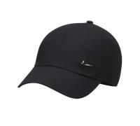 Nike Dri-FIT Club Gorra sin estructura con logotipo Swoosh metálico - Negro S/M