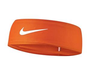 Nike Dri-Fit Fury - Diadema clásica de seguridad, color naranja/blanco BN3050-813