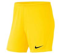 NIKE, Dri-Fit Park 3, Pantalones Cortos De Fútbol De Punto, Tour Amarillo/Negro, S, Mujer