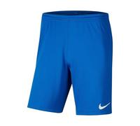 Nike Dri-FIT Park III Pantalones Cortos De Fútbol, Niños, Azul Real/Blanco, XL