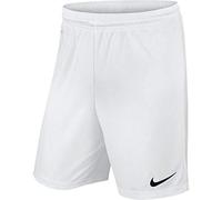 Nike Dri-FIT Park III Pantalones Cortos De Fútbol, Niños, Blanco Negro, L