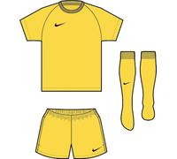 NIKE Dri-Fit Park Viii Conjunto De Camiseta De Fútbol Para Niños Pequeños, Tour Yellow/Black, HV8260-719, XS