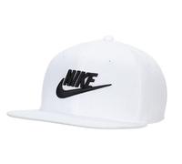 Nike Dri-FIT PRO Futura - Gorra ajustable con visera plana, Blanco, S/M