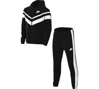Nike Dri-Fit Sportswear Chándal con capucha para niños mayores, negro/blanco/blanco, HQ9316-010, XL