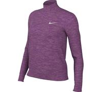 Nike Dri-Fit Swift UV FB4316-518 FB4316-518 - Camiseta para Correr con Cremallera cuarta para Mujer, Color Fucsia Caliente, Plum Plum, Plateado Reflectante, Talla M