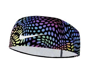 Nike DRI-FIT Swoosh Headband 2.0 - Diadema de poliéster y Elastano en Color Negro/turq/Plata, N.100.4515.930.OS