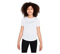 Nike Dry Fit One Gx T-Shirt, White/Black, M Unisex niños