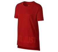 Nike Dry Hilo JDI - Camiseta, Todo el año, Mujer, Color Habanero Red/Gym Red, tamaño Extra-Small