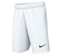 NIKE BV6865-102 Dri-FIT Park 3 Shorts Unisex White/Pine Green Tamaño M