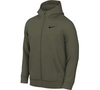 Nike Dry Sudadera De Fitness Dri-Fit con Capucha Y Cremallera Completa - Hombre, Medium Olive/Black, CZ6376-222, L