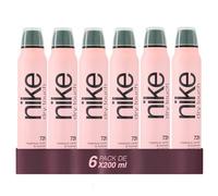 NIKE - Dry Touch, Desodorante en Spray Pack 6 x 200 ml, sin Perfume, Unisex, Antitranspirante, Protección Continua, hasta 72h de Eficacia Comprobada, sin Alcohol, Tecnología, Cuidado y Confort