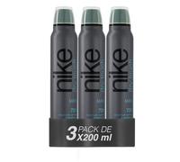 NIKE - Dry Touch Man, Desodorante en Spray Pack 3 x 200 ml, sin Perfume, Hombre, Antitranspirante, Protección Continua, hasta 72h de Eficacia Comprobada, sin Alcohol, Tecnología, Cuidado y Confort