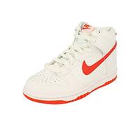 Nike Dunk High GS Trainers DB2179 Zapatillas Deportivas (UK 3.5 us 4Y EU 36, White Red White 111), White Red White 111, 36 EU