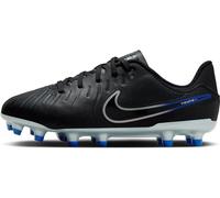Nike - Bota de fútbol Tiempo Legend 10 Academy FG/MG Niño, Unisex, Black-Chrome-Hyper Royal, 6Y