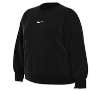 NIKE DV4976-010 W NSW PHNX FLC OS Crew Plus Sweatshirt Women's Black/Sail 1X-T