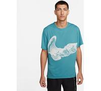 NIKE DV9263-379 M NK DF UV Run DVN Miler SS GX T-Shirt Hombre Mineral Teal/Phantom/Reflective SILV Tamaño M