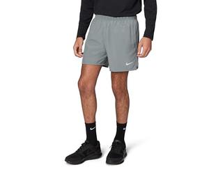 NIKE DV9363-084 M NK DF Challenger Short 5BF Pants Hombre Smoke Grey/Smoke Grey/Reflective SILV Tamaño L