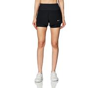 NIKE DX1029-309 W NK Swift DF MR 3IN 2N1 Short Shorts Mujer Mineral/Reflective SILV Tamaño L
