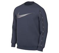 Nike DX2029-437 M NSW Repeat SW FLC Crew BB Sweatshirt Hombre Thunder Blue/Mtlc Cool Grey Tamaño S