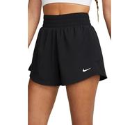 Nike DX6016-010 W NK One DF HR 3IN 2N1 Short Shorts Mujer Silv Negro/Reflectante Tamaño L