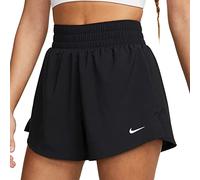 Nike DX6016-010 W NK One DF HR 3IN 2N1 Short Shorts Mujer Silv Negro/Reflectante Tamaño L