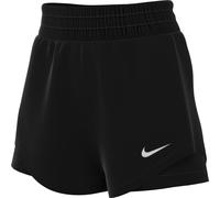 Nike DX6016-010 W NK One DF HR 3IN 2N1 Short Shorts Mujer Silv Negro/Reflectante Tamaño M