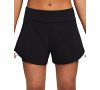 NIKE DX6022-010 W NK Bliss DF MR 3IN 2N1 Short Shorts Mujer Silv Negro/Reflectante Tamaño XS