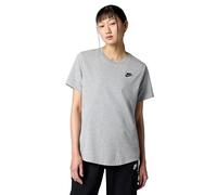 Nike DX7902-063 W NSW tee Club T-Shirt Mujer DK Grey Heather Tamaño M
