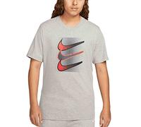Nike DZ5173-063 M NSW tee 12MO Swoosh T-Shirt Hombre DK Grey Heather Tamaño S