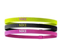 Nike Elastic Hairbands Botella, Mujer, Hellgrün/Rosa/Schwarz, Talla única